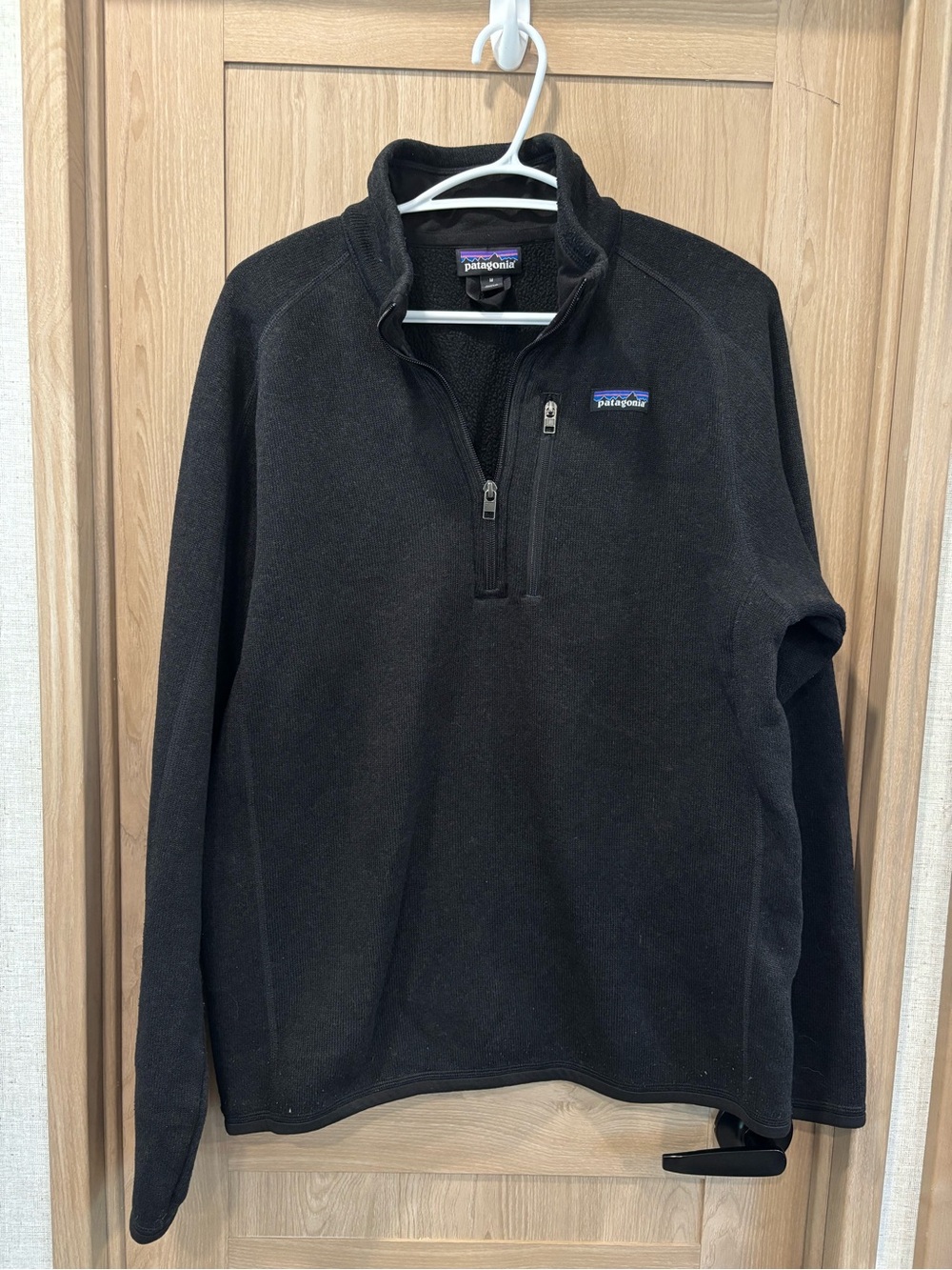Patagonia Better Sweater Black Quarter Zip Size M